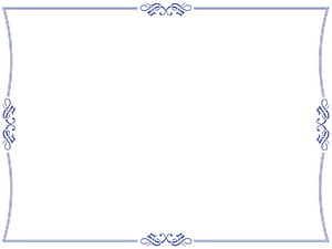 Elegant Blue Ornamental Certificate Border with Floral Corner Accents HD wallpaper