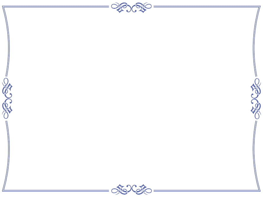 Elegant Blue Ornamental Certificate Border with Floral Corner Accents HD wallpaper