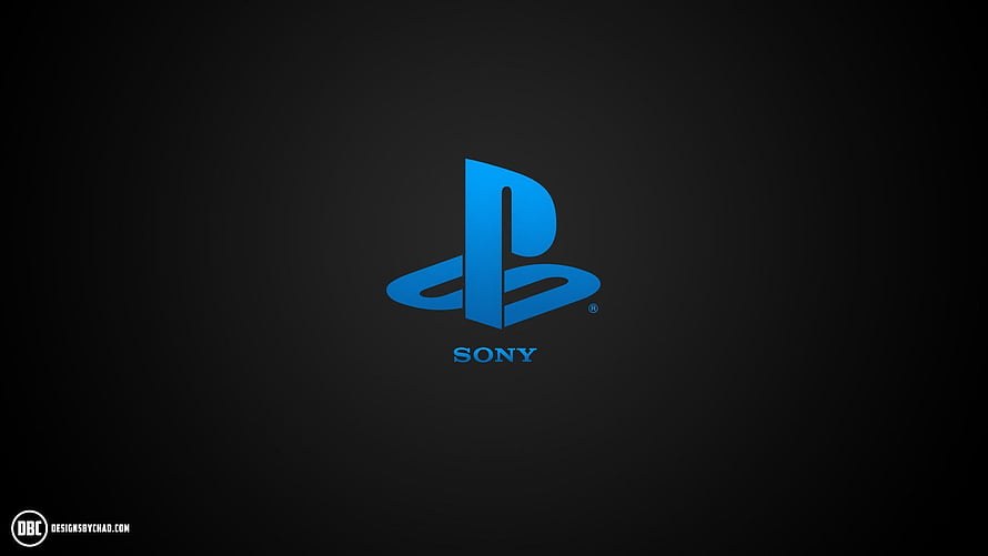 Sony PlayStation Logo on Dark Background HD wallpaper
