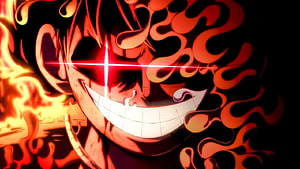 Sun God Nika Grinning Face Enveloped in Fiery Flames and Dark Smoke HD wallpaper