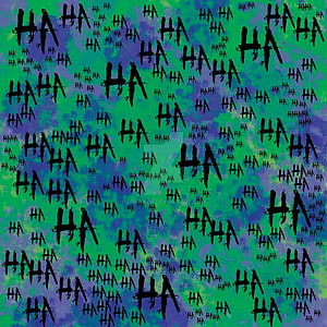 Joker Ha Ha Laughing Text Pattern on Green and Blue Background HD phone wallpaper