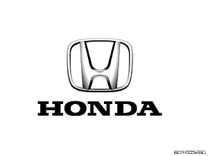 Honda Automotive Brand Emblem With Metallic Chrome Finish On White Background HD wallpaper