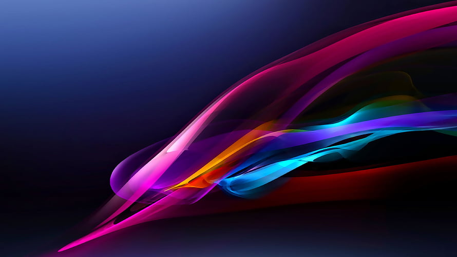 Vibrant Abstract Light Streaks on Dark Background HD wallpaper
