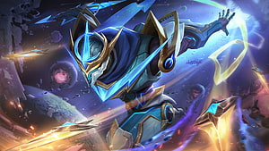 Gusion Cosmic Gleam Skin Artwork from Mobile Legends Bang Bang HD wallpaper