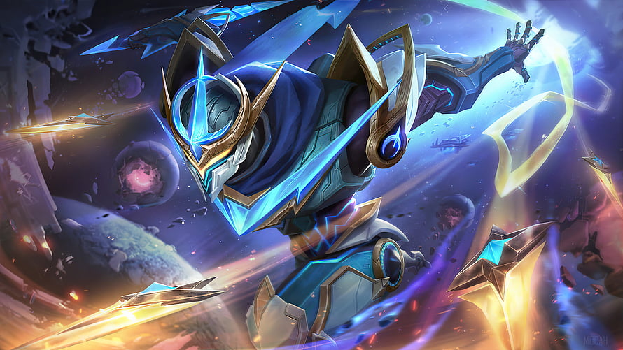 Gusion Cosmic Gleam Skin Artwork from Mobile Legends Bang Bang HD wallpaper