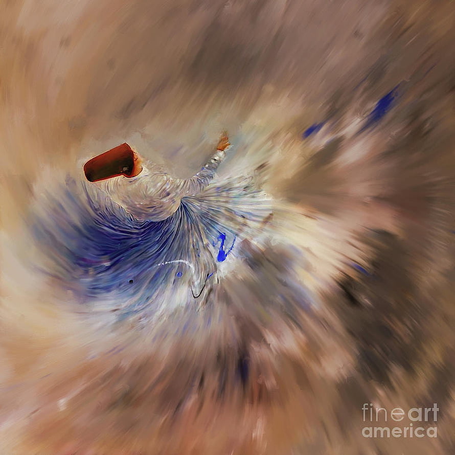 Sufi Whirling Dervish in Motion with Swirling Robes and Dynamic Energy HD phone wallpaper