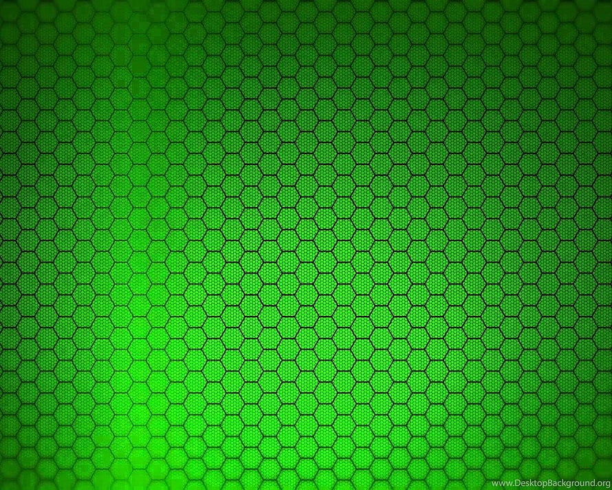 Vibrant Green Hexagonal Honeycomb Pattern with Subtle Gradient Glow HD wallpaper