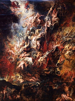 Peter Paul Rubens The Fall of the Damned Baroque Oil Painting HD phone wallpaper