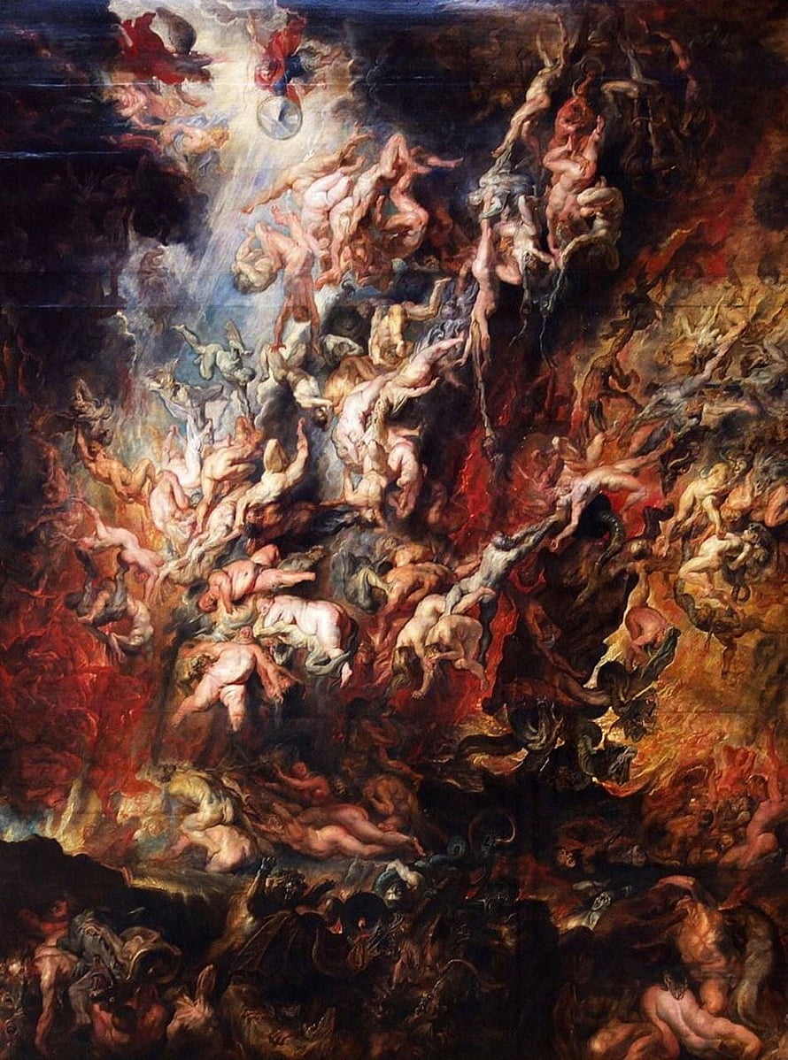 Peter Paul Rubens The Fall of the Damned Baroque Oil Painting HD phone wallpaper