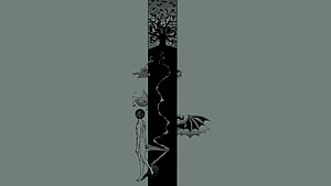 Berserk Guts Minimalist Illustration with Dark Fantasy Elements HD wallpaper