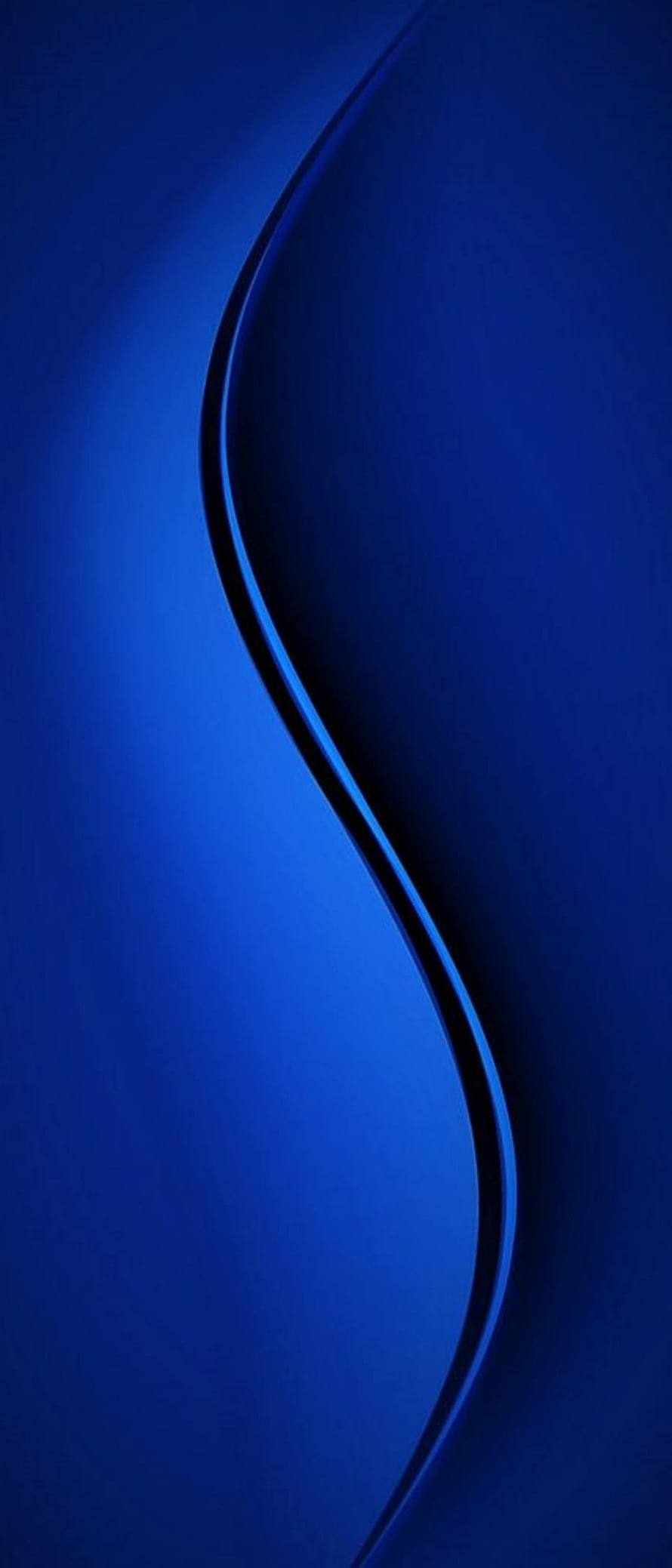Motorola Edge S Stock Blue Abstract Wave Wallpaper HD phone wallpaper