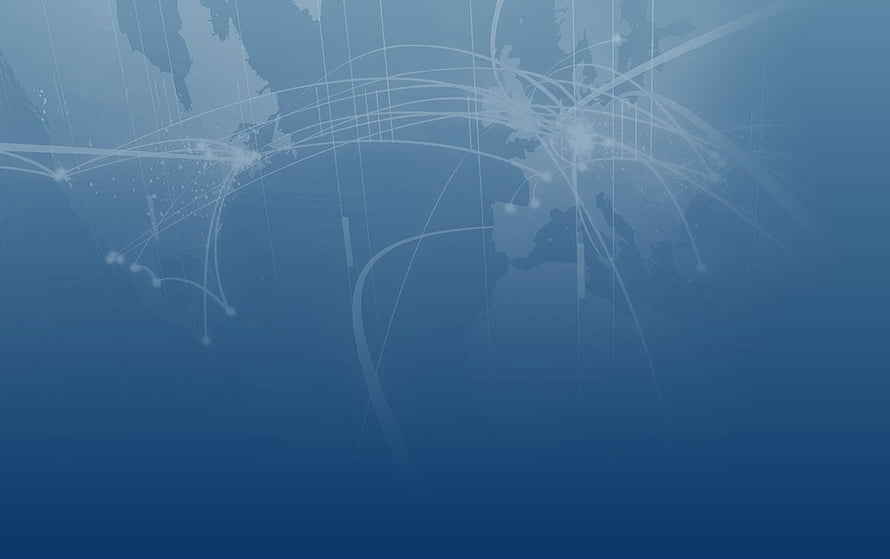 Abstract Blue Digital Network Map with Glowing Connection Lines and Data Nodes HD wallpaper