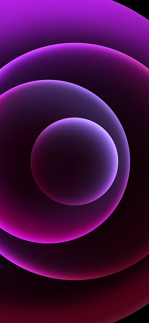 Abstract Concentric Circles in Purple and Magenta Gradient with Soft Glow Effect HD phone wallpaper