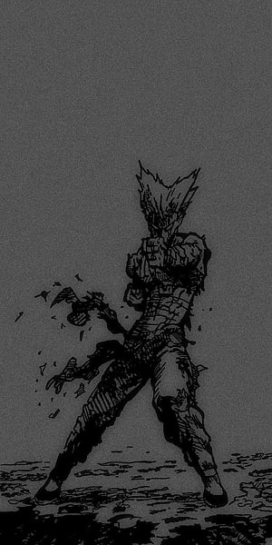 Garou in a Dynamic Combat Stance from One Punch Man Manga, Garou, onepunchman HD phone wallpaper