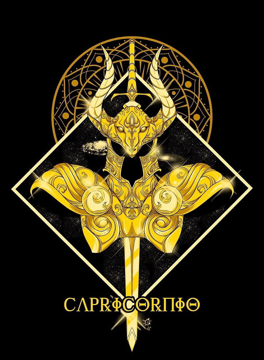 Shura of Capricorn Gold Armor Emblem from Saint Seiya Knights of the Zodiac HD phone wallpaper