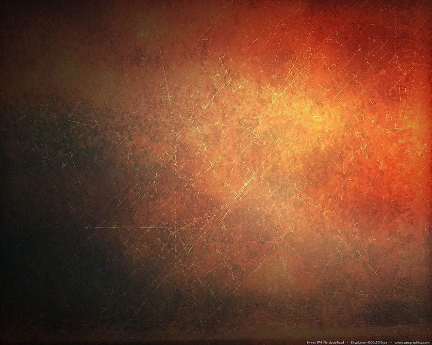 Warm Rust and Amber Grunge Texture with Distressed Scratches and Vintage Surface Details HD wallpaper