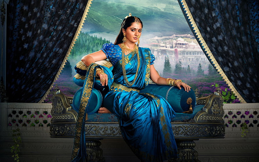 Anushka Shetty as Devasena in Baahubali 2 Royal Portrait HD wallpaper