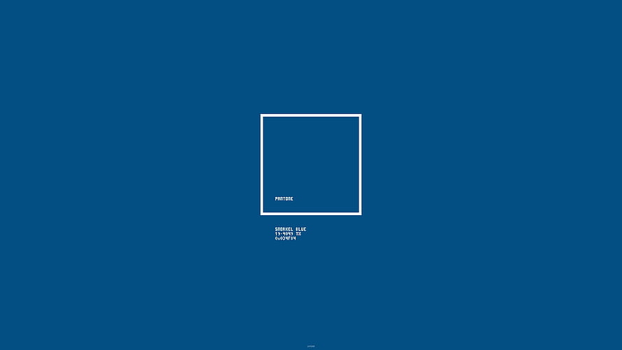 Pantone Storm Blue Color Swatch with Hex Code on Deep Blue Background HD wallpaper
