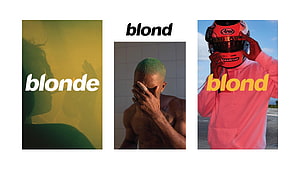Frank Ocean Blond Album Cover Artwork Triptych HD wallpaper