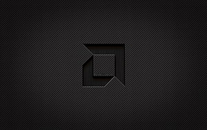 AMD Carbon Fiber Logo on Dark Textured Background HD wallpaper