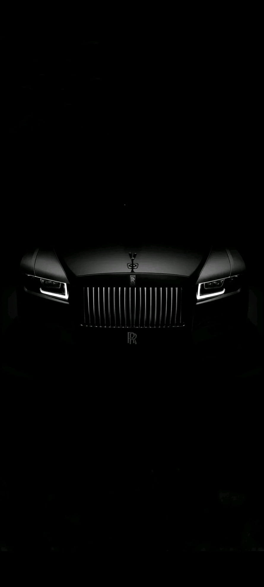 Rolls Royce Front Grille and Spirit of Ecstasy in Dramatic Black and White Lighting HD phone wallpaper