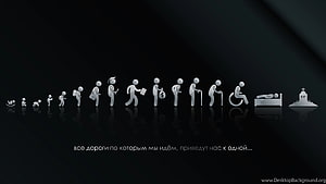 Human Life Stages Icon Sequence From Birth To Death On Dark Background HD wallpaper
