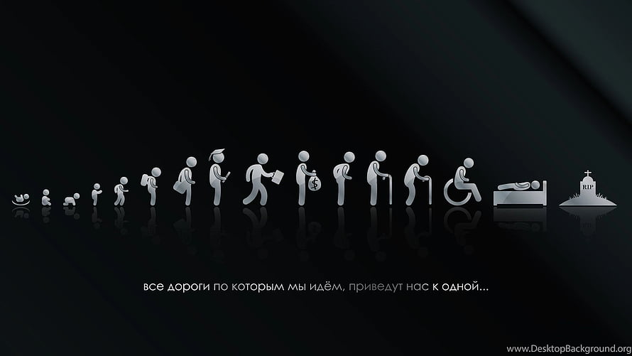 Human Life Stages Icon Sequence From Birth To Death On Dark Background HD wallpaper