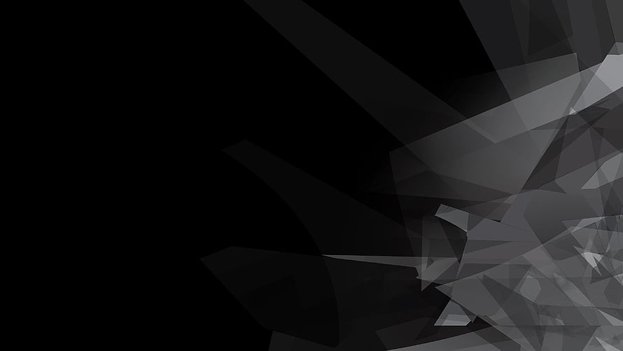 Dark Geometric Abstract Pattern With Angular Faceted Shapes On Black Background HD wallpaper