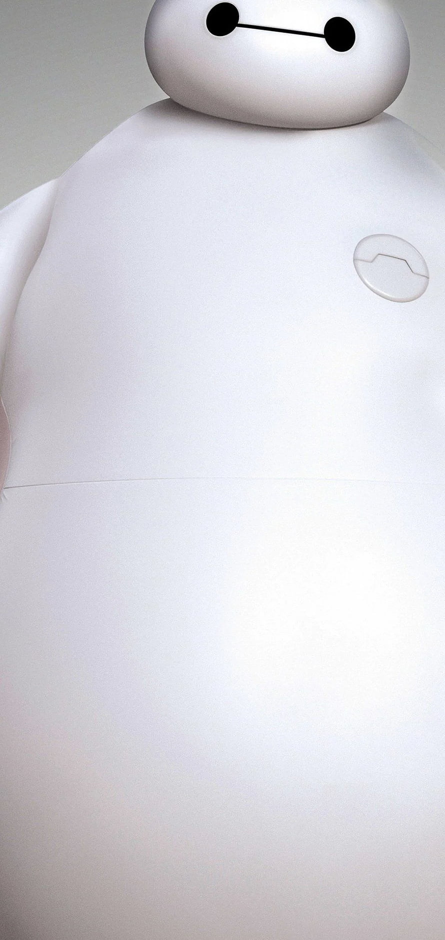 Baymax from Big Hero 6 Minimalist White Robot Portrait HD phone wallpaper