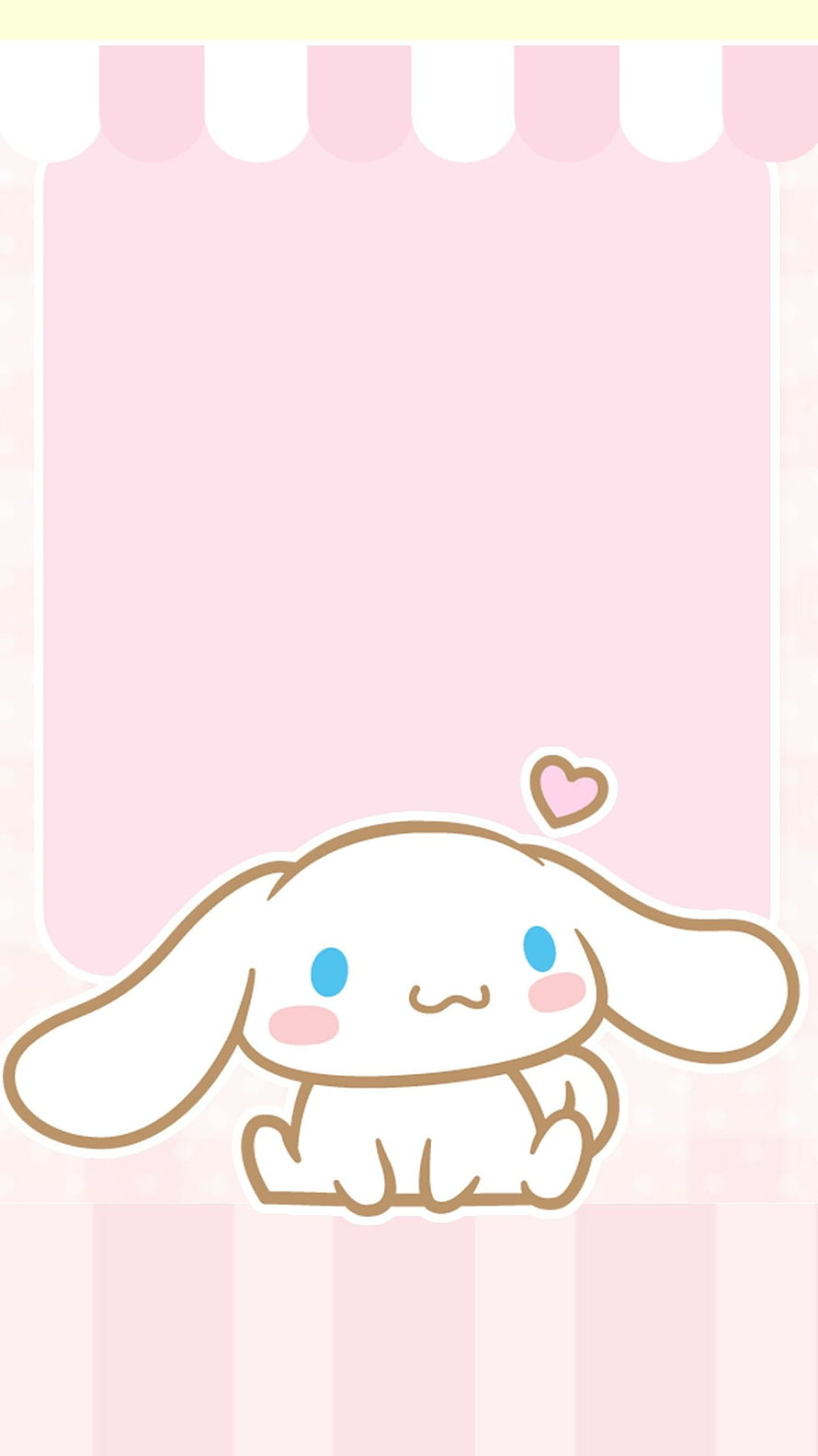 Cinnamoroll Sanrio Character Sitting Under Pink Awning With Heart HD phone wallpaper
