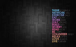 Inspirational Life Advice Typography on Dark Wood Panel Background HD wallpaper