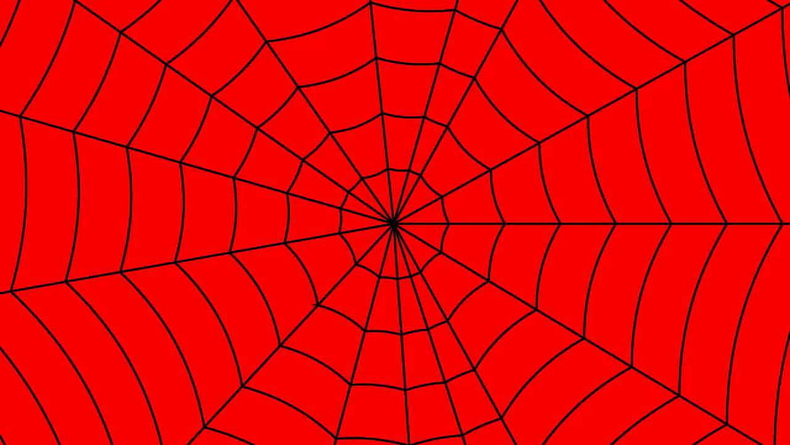 Spider-Man Red Spider Web Pattern Minimalist Graphic Design HD wallpaper