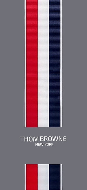 Thom Browne New York Red White and Blue Stripe Pattern Wallpaper HD phone wallpaper