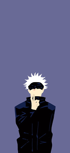 Gojo Satoru Minimalist Illustration from Jujutsu Kaisen Anime HD phone wallpaper