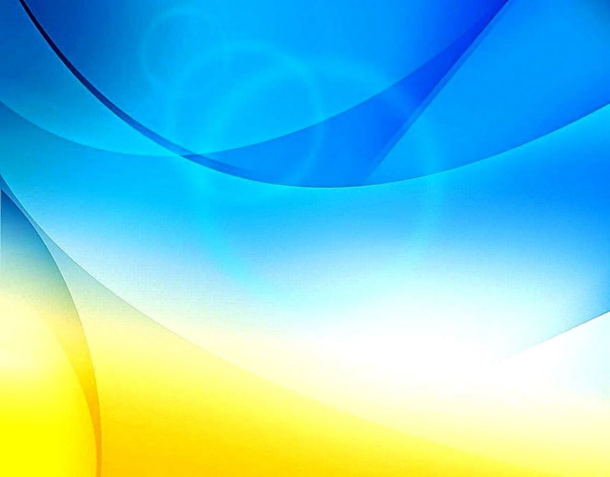 Vibrant Blue and Yellow Abstract Waves with Smooth Gradient Transitions HD wallpaper