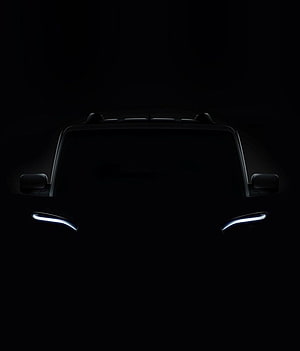 Mahindra Scorpio S10 Front Headlights in Dark Minimalist Automotive Design HD phone wallpaper