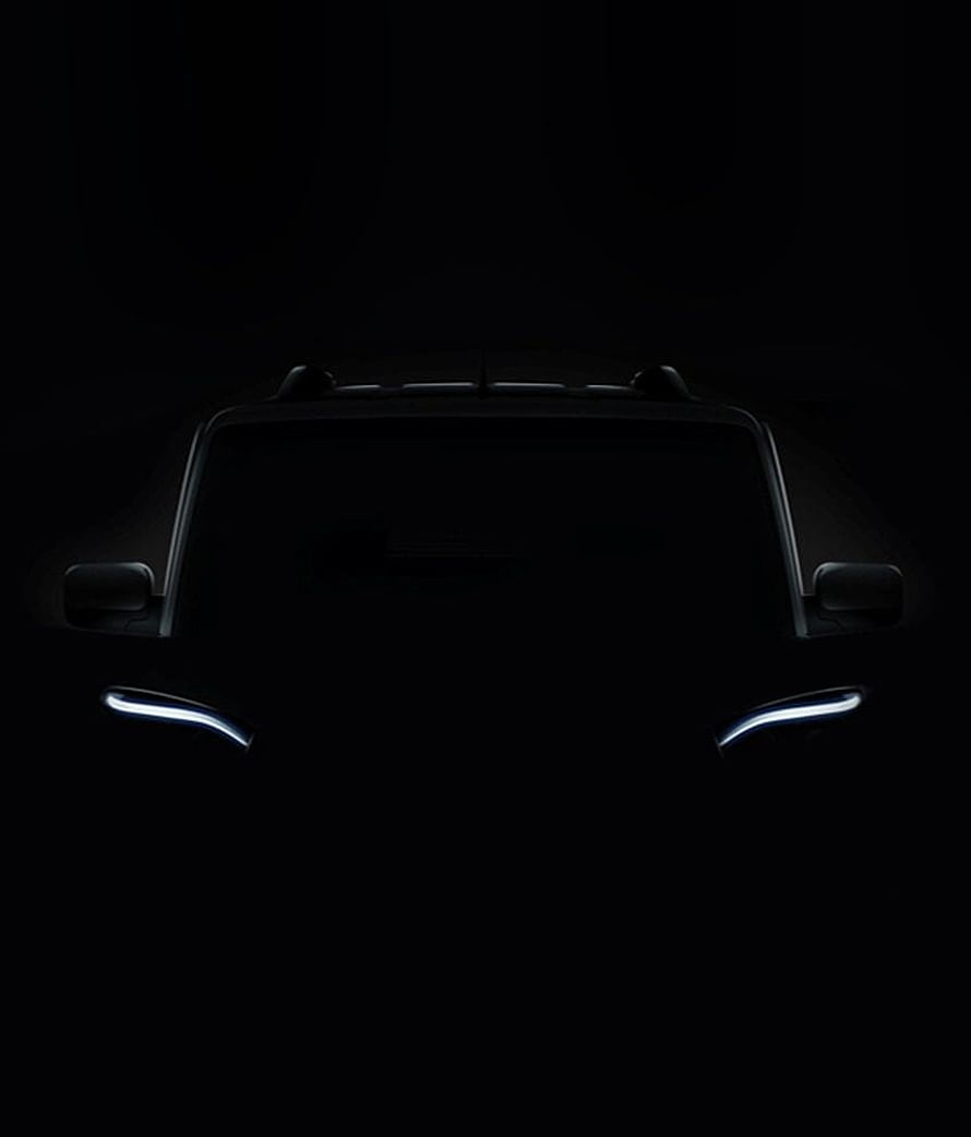 Mahindra Scorpio S10 Front Headlights in Dark Minimalist Automotive Design HD phone wallpaper