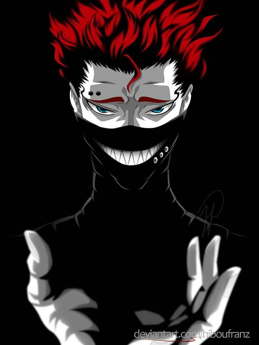 Zora Ideale from Black Clover Anime Character Portrait with Red Hair and Mask HD phone wallpaper