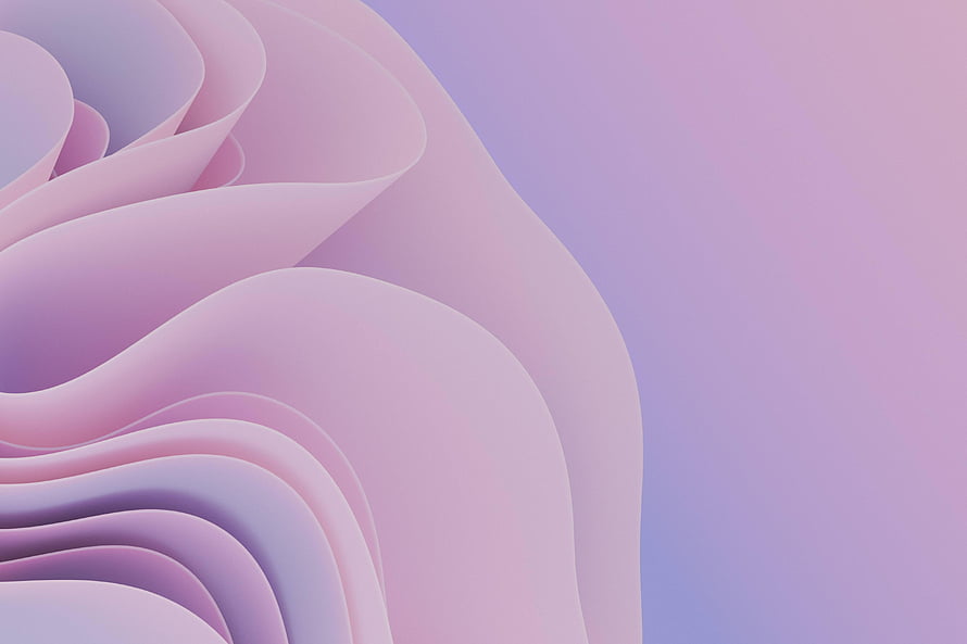 Windows 11 Purple Abstract Wave Texture with Soft Pastel Gradients HD wallpaper