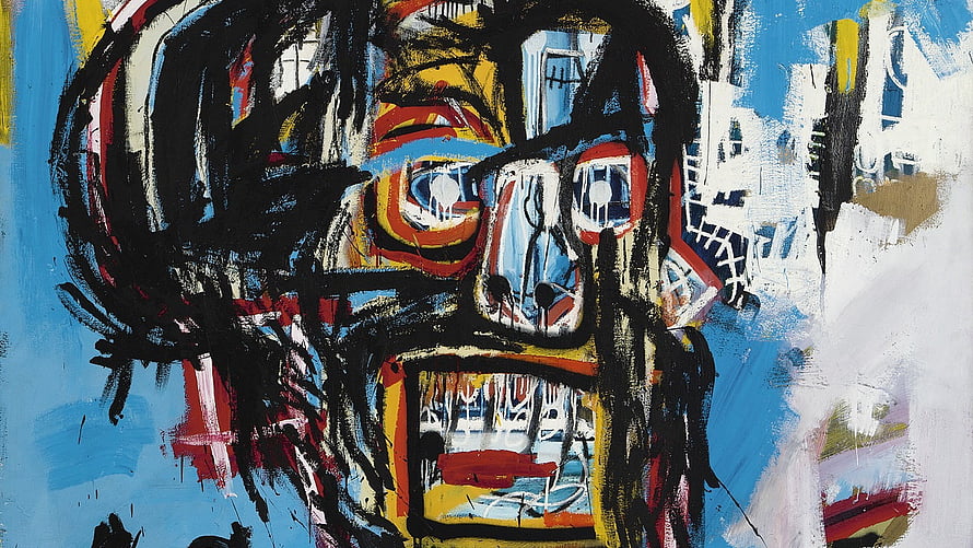 Jean-Michel Basquiat Abstract Portrait Painting With Bold Brushstrokes HD wallpaper