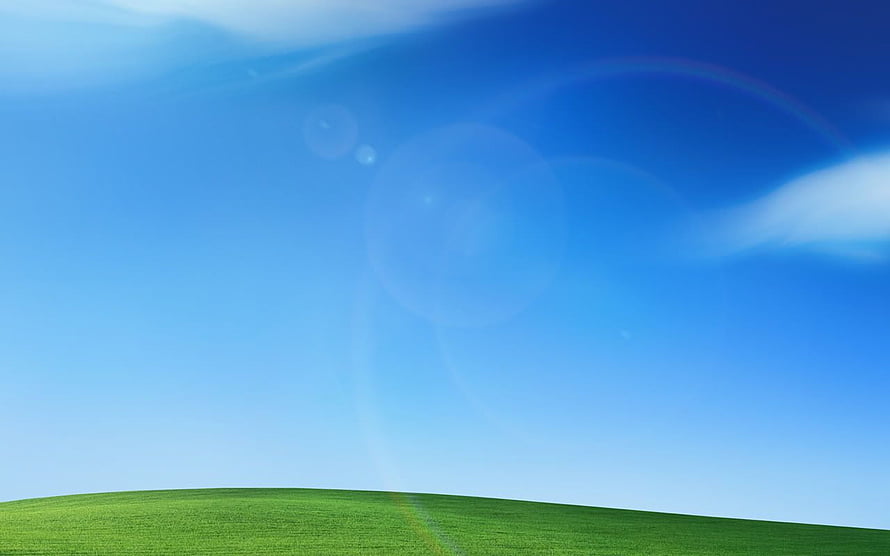 Windows XP Bliss Desktop Wallpaper with Rolling Green Hills and Blue Sky HD wallpaper