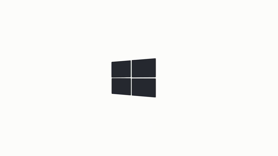 Minimalist Windows 10 Logo on Clean White Background HD wallpaper