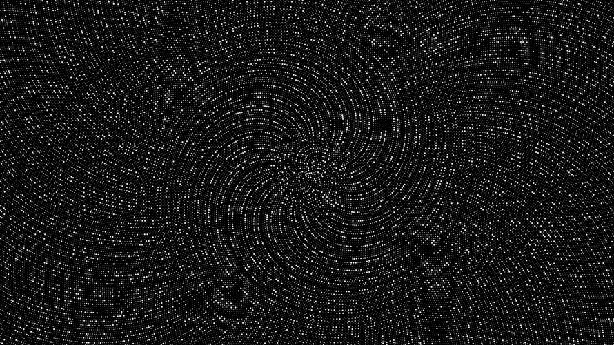 Spiraling Dot Pattern Inspired by the Golden Ratio and Fibonacci Sequence HD wallpaper