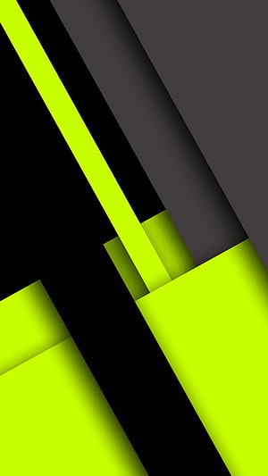 Neon Green and Black Diagonal Geometric Abstract Wallpaper HD phone wallpaper