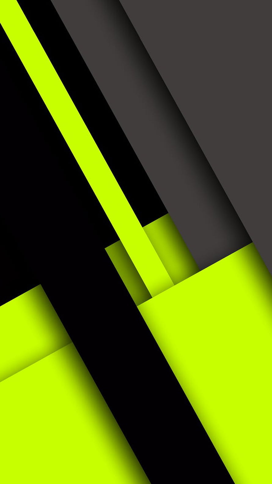 Neon Green and Black Diagonal Geometric Abstract Wallpaper HD phone wallpaper