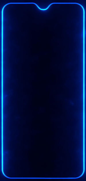 Glowing Blue Neon Phone Frame on Dark Background HD phone wallpaper