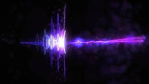 Glowing Purple Audio Waveform Visualizer on Dark Background HD wallpaper