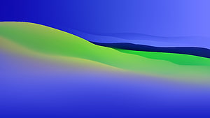 Abstract Wavy Landscape with Blue and Green Gradients for Desktop HD wallpaper