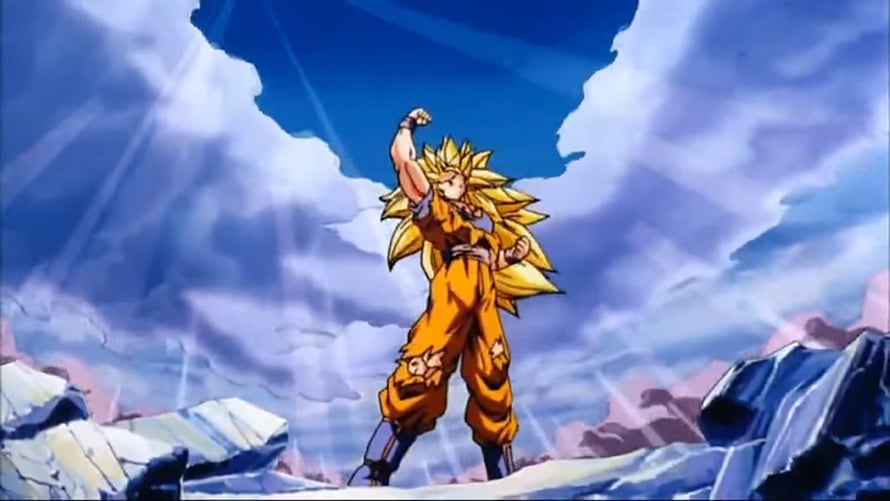 Super Saiyan 3 Goku in Classic Dragon Ball Z Anime Style HD wallpaper