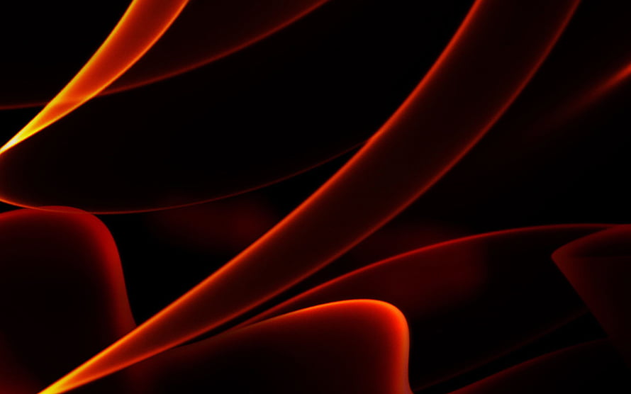 Abstract Dark Red Curves on Black Background HD wallpaper